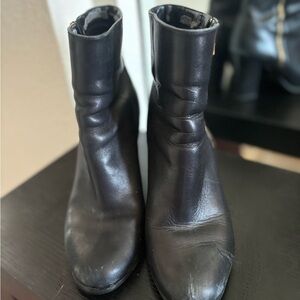 Michael Kors Black Ankle Booties with Side Zipper